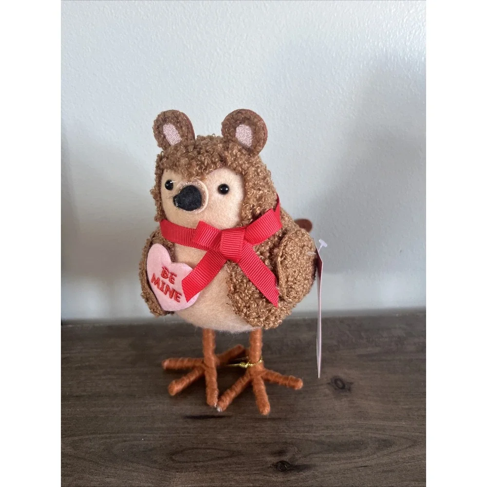 Target Wondershop Valentines Featherly Friends Bird BUTTONS bear 2025 W/‎ heart